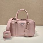 Prada antique nappa leather top handle bag
