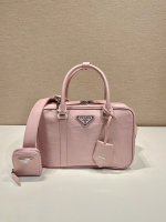 Prada antique nappa leather top handle bag