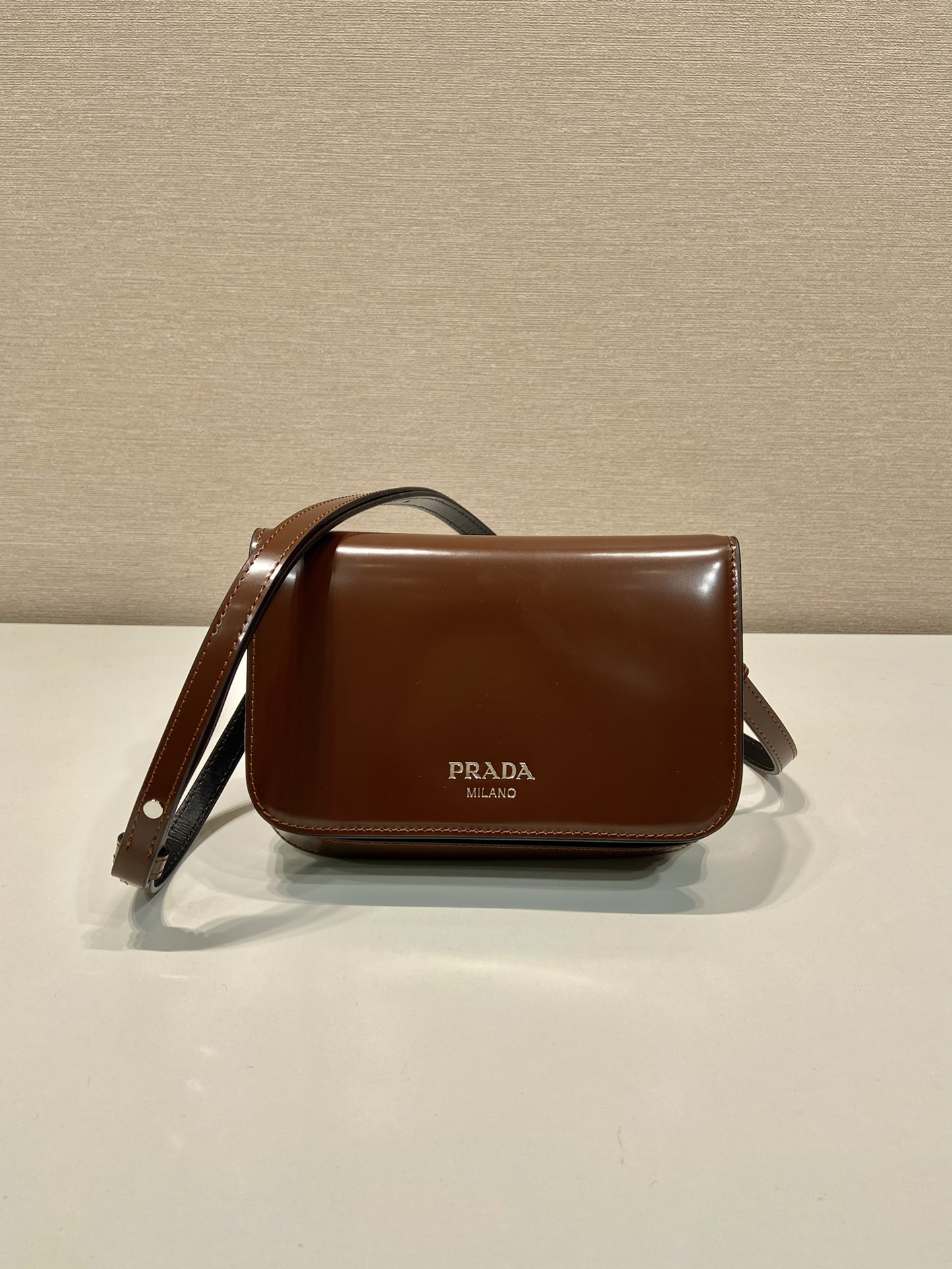 HSC-0ED8C9B958C6 Prada Brushed leather mini-bag with shoulder strap - Image 1