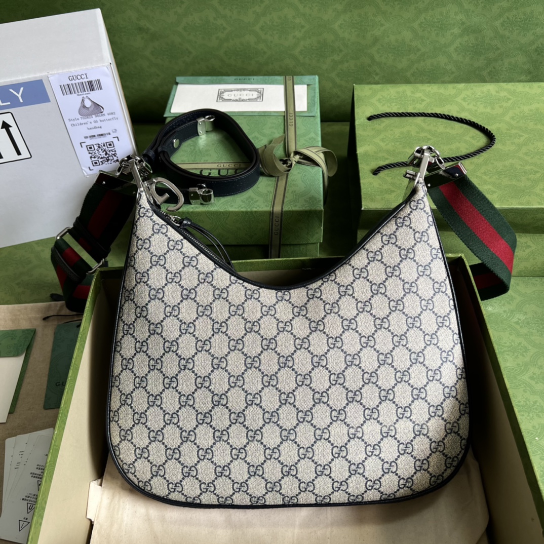 HSC-1B6A3AC74A79 GUCCI ATTACHE LARGE SHOULDER BAG - Image 1