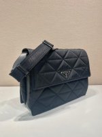 Prada Black Re-nylon Large Padded Shoulder Bag - Image 2