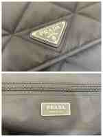 Prada Black Re-nylon Large Padded Shoulder Bag - Image 9