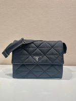 Prada Black Re-nylon Large Padded Shoulder Bag