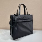 Prada Black Re-nylon Tote Bag - Image 2