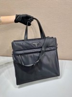 Prada Black Re-nylon Tote Bag - Image 3