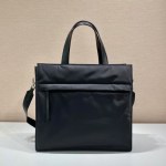 Prada Black Re-nylon Tote Bag - Image 4