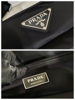 Prada Black Re-nylon Tote Bag - Image 9