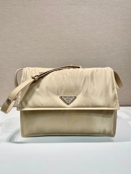 Prada Black Re-nylon Large Padded Shoulder Bag