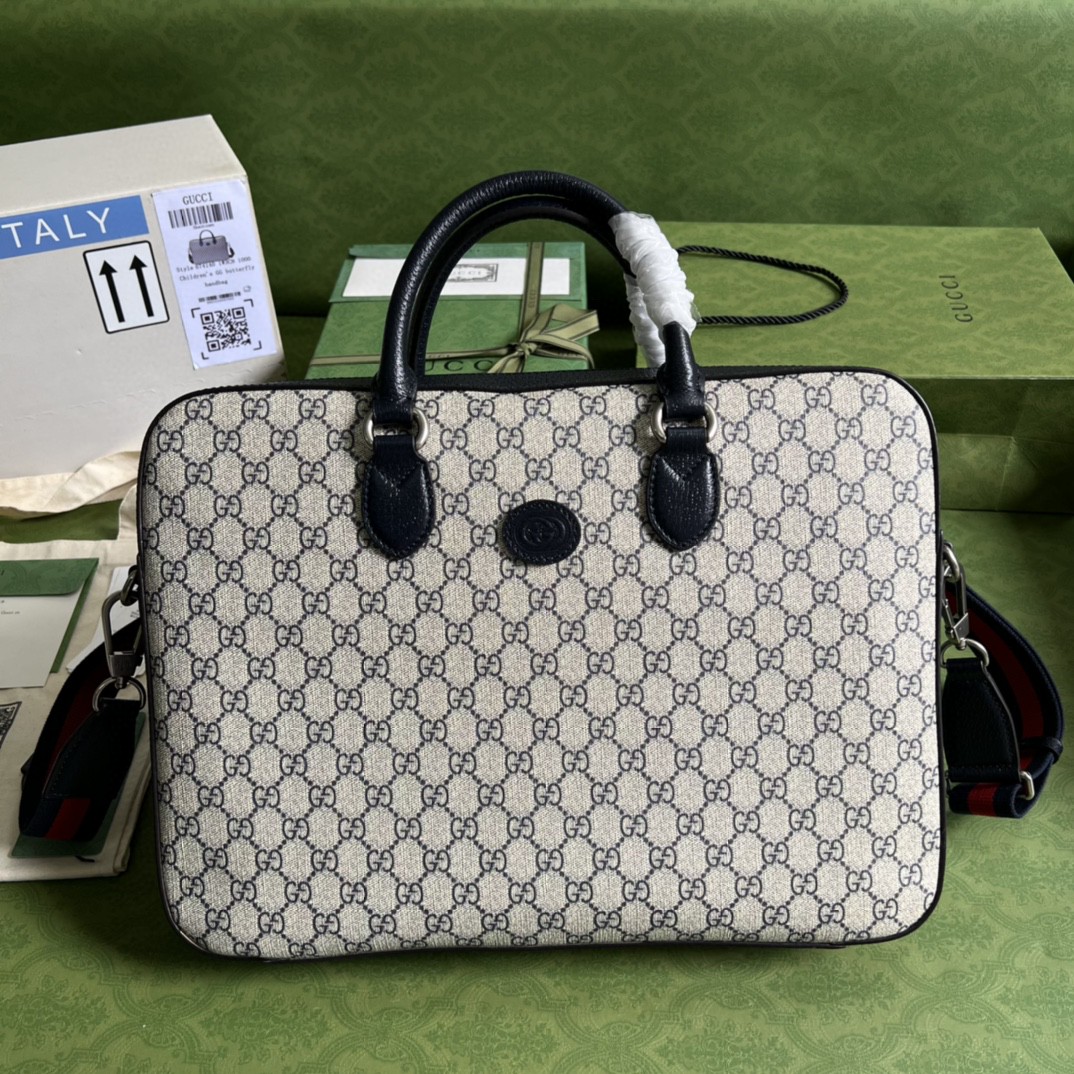 HSC-221820161F89 Gucci Business case with Interlocking G - Image 1