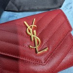 YSL CASSANDRE MATELASSÉ COMPACT TRI FOLD WALLET - Image 7