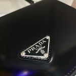 Prada Brushed leather shoulder bag - Image 6