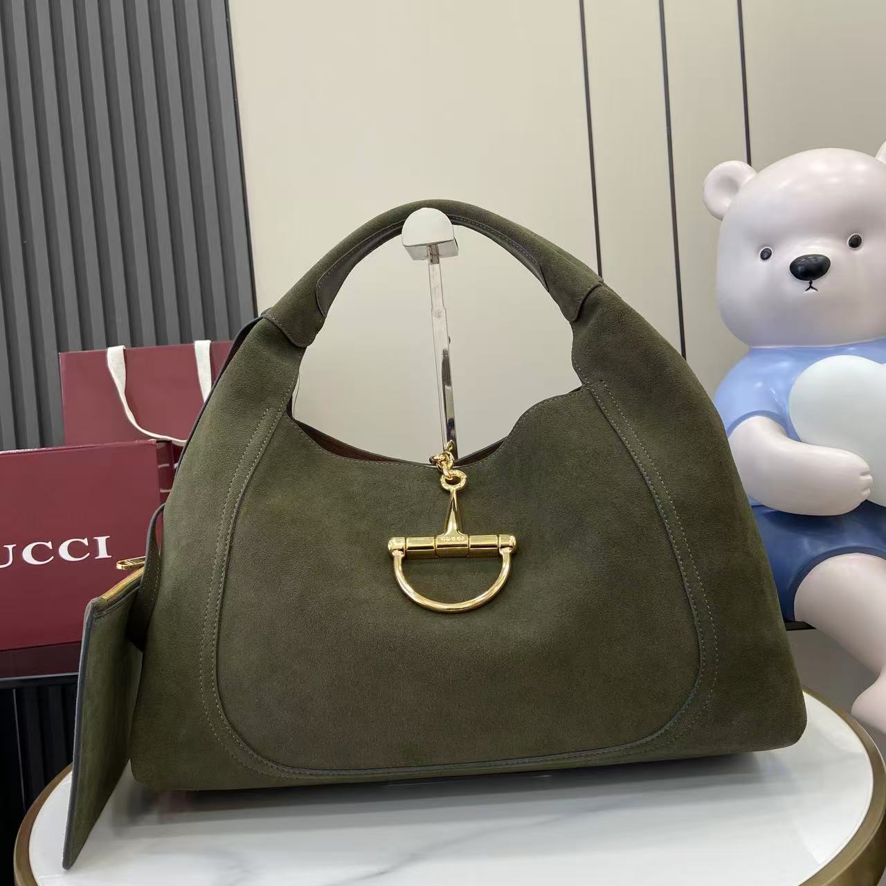 HSC-2E330708C1CF GUCCI SOFTBIT MAXI SHOULDER BAG - Image 1
