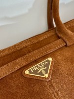Prada Medium suede handbag - Image 7