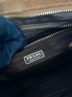 Prada Medium suede handbag - Image 9