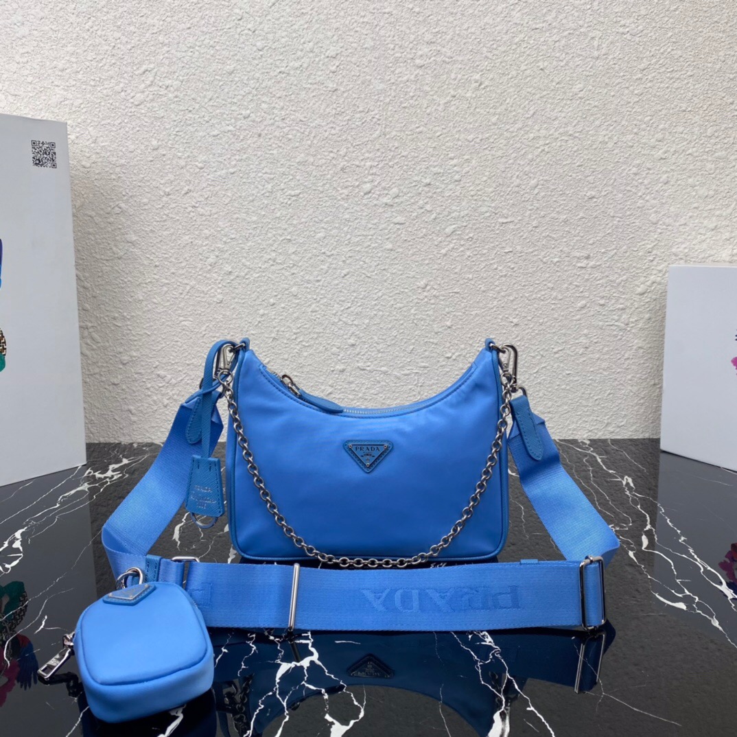 HSC-3284BC50F301 Prada Nylon Hobo - Image 1