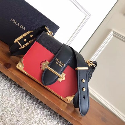 Prada Cahier Leather Bag