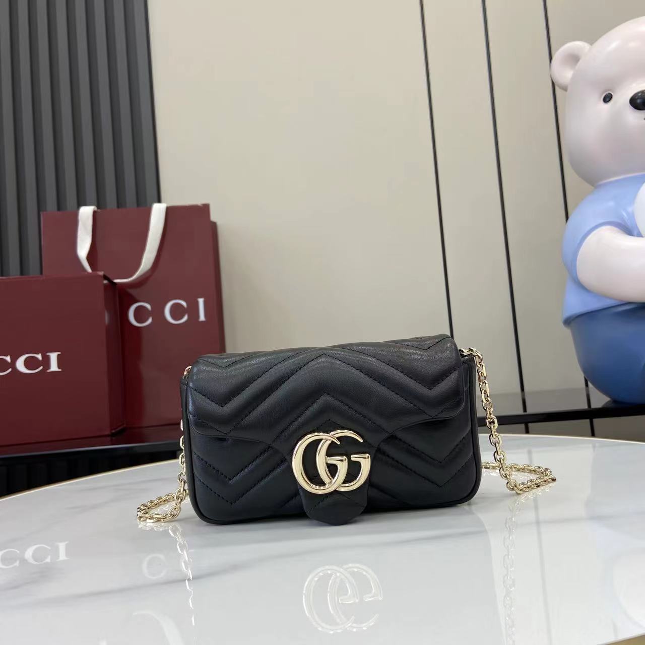 HSC-3C3CD7E23337 GUCCI GG Marmont mini shoulder bag - Image 1