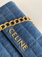 CELINE CHAIN SHOULDER BAG MATELASSE MONOCHROME - Image 5