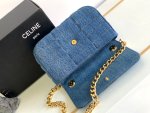 CELINE CHAIN SHOULDER BAG MATELASSE MONOCHROME - Image 7