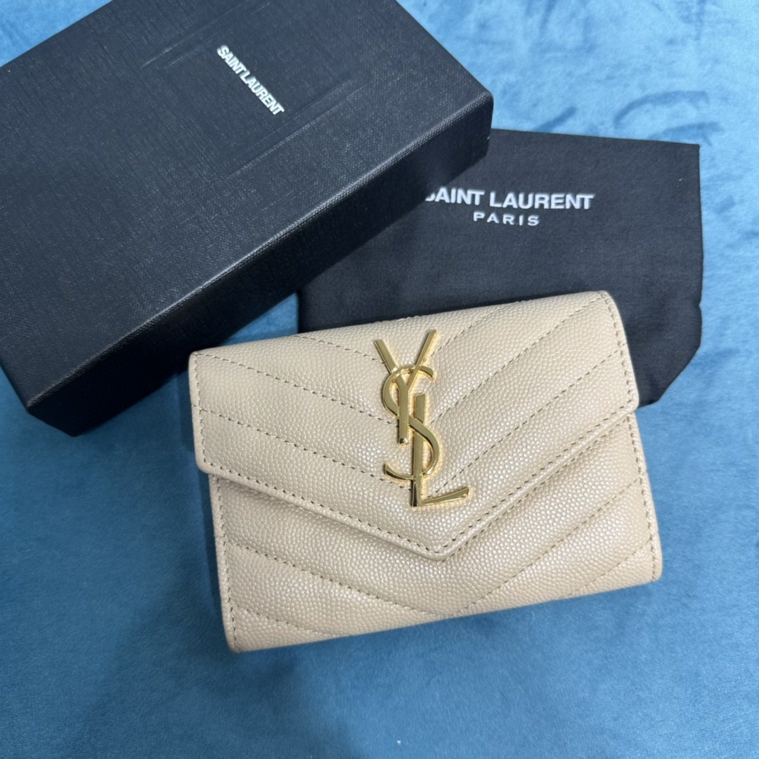 HSC-427CC7FDA7CD YSL CASSANDRE MATELASSÉ SMALL ENVELOPE WALLET - Image 1