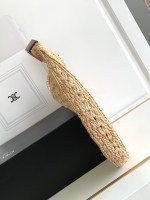 CELINE CLASSIC PANIER HOBO BAG IN RAFFIA AND CALFSKIN - Image 2