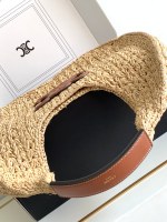 CELINE CLASSIC PANIER HOBO BAG IN RAFFIA AND CALFSKIN - Image 7