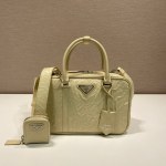 Prada antique nappa leather top handle bag