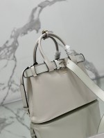 Prada Buckle medium leather handbag with belt - Image 3