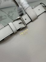 Prada Buckle medium leather handbag with belt - Image 5