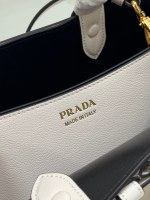 Prada Buckle medium leather handbag with belt - Image 9