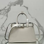 Prada Buckle medium leather handbag with belt