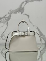 Prada Buckle medium leather handbag with belt