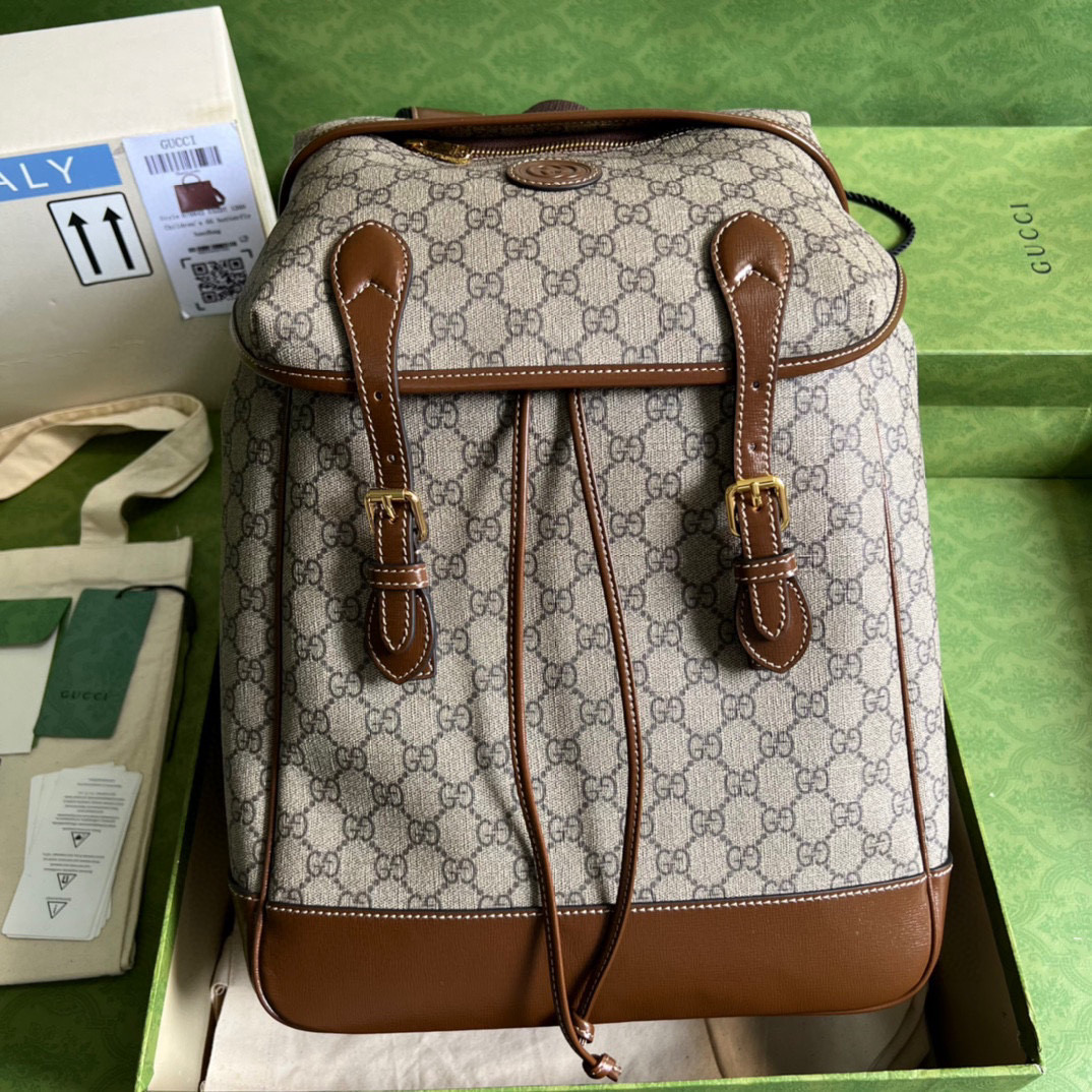 HSC-4A64751D9CFA Gucci Medium Backpack With Interlocking G - Image 1