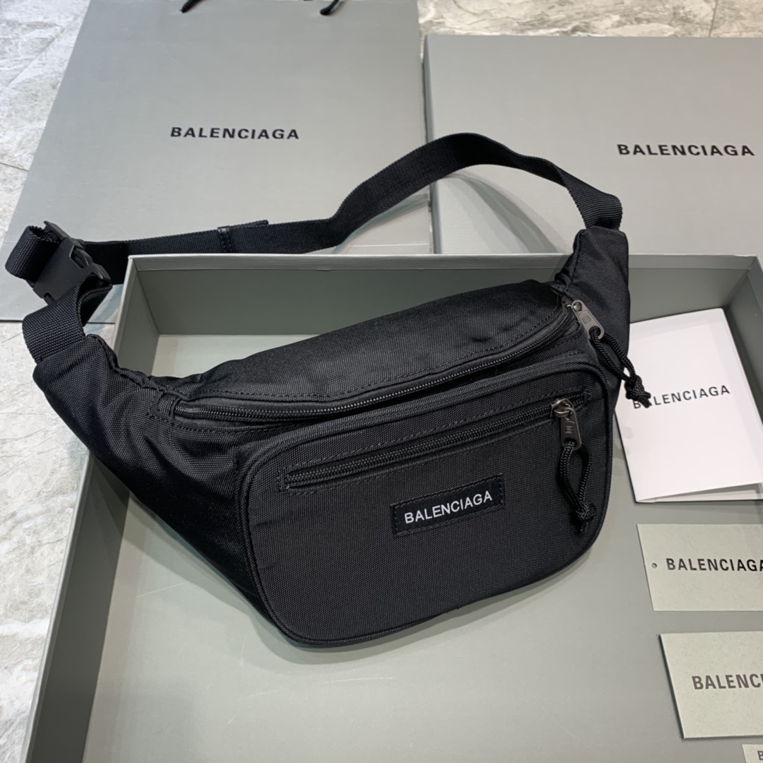 HSC-4D298C0E7EBA Balenciaga Wheel Logo Belt Bag - Image 1