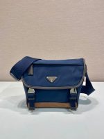 Prada Re-Nylon and leather shoulder bag