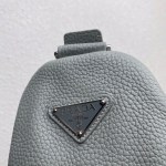 Large Leather Prada Triangle Bag - Image 6