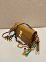 Prada Soft Sound small leather shoulder bag with charms - Image 3