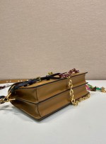 Prada Soft Sound small leather shoulder bag with charms - Image 6