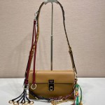 Prada Soft Sound small leather shoulder bag with charms