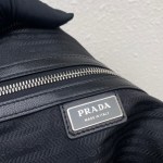Large Leather Prada Triangle Bag - Image 9