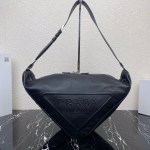 Large Leather Prada Triangle Bag