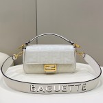 Fendi Baguette FF canvas bag