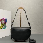 Prada Arqué Leather shoulder bag moon bag - Image 2
