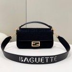 Fendi Baguette FF canvas bag
