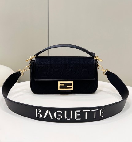 Fendi Baguette FF canvas bag