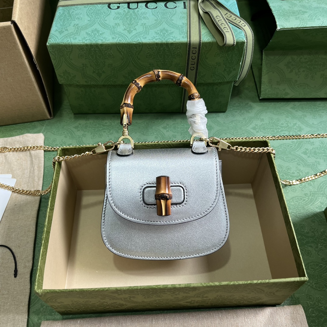 HSC-5B4D1527794A GUCCI BAMBOO 1947 SUPER MINI BAG - Image 1