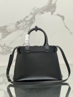Prada Buckle medium leather handbag with belt - Image 4