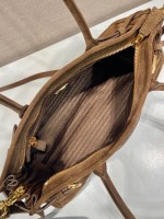 Prada Medium suede handbag - Image 7