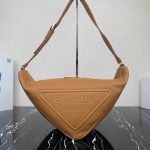 Large Leather Prada Triangle Bag