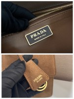 Prada Soft Sound medium suede shoulder bag - Image 9